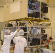 Imagem Lula vistoria satélite CBERS-2B no INPE