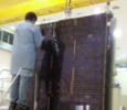 Imagem Gerador solar do CBERS-4 foi enviado para a China