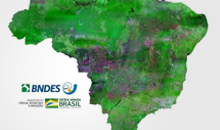 Imagem Mosaico do Brasil com imagens CBERS-4 financiado pelo BNDES é disponibilizado pelo INPE