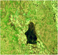 Imagem Satélites mostram com precisão a área queimada no Parque das Emas